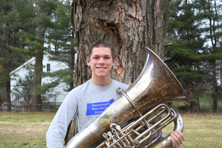 All Nationals tuba player Justin Sjodin. Photo by Olivia Hoover